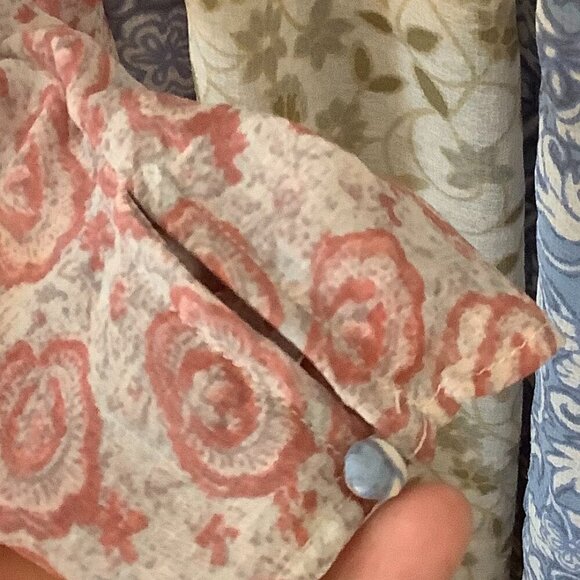 Free People Merrie Mix tunic small blue pink boho - Picture 10 of 12